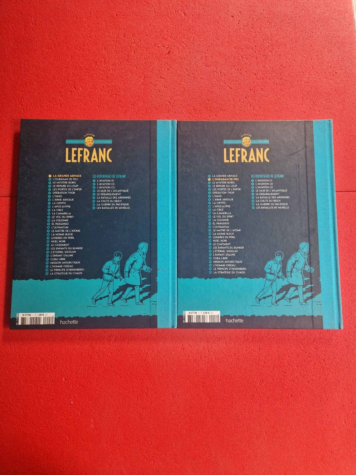 lot de 2 bd la collection lefranc 1 et 2, Livres, Enlèvement ou Envoi