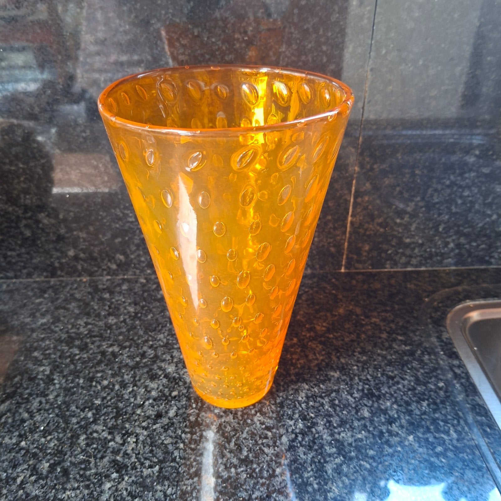 Marcello Furlan vaas uit 1993, Antiquités & Art, Art | Objets design, Signé, Vase, Verre, Enlèvement ou Envoi
