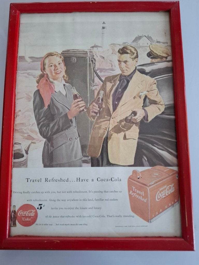 affiche "coca cola", Ophalen, Gebruikt