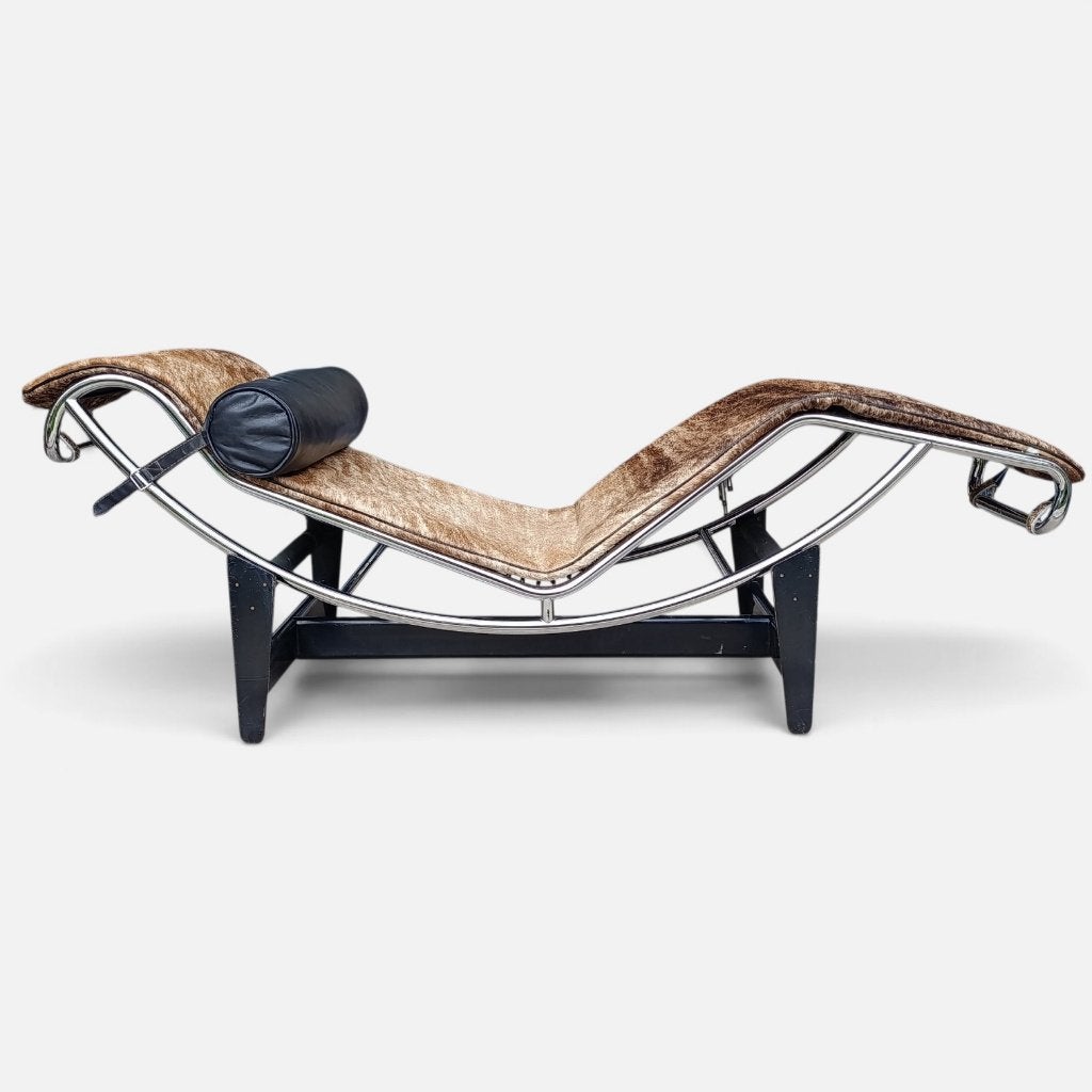 Perriand le corbusier chaise longue lc4 cassina PONY 1970s, Huis en Inrichting, Ophalen of Verzenden, Gebruikt, Eenpersoons, Leer