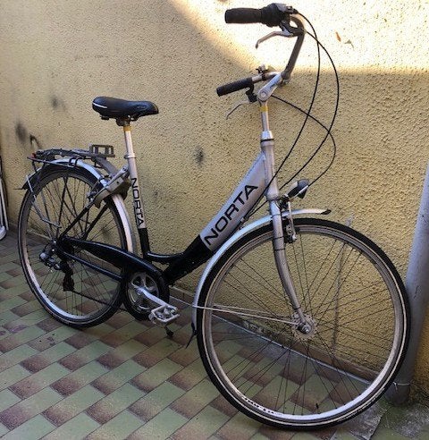 damesfiets NORTA met 7 versnellingen,nagezien-alles werkt!, Velgrem, Versnellingen, 0 zitjes, Ophalen