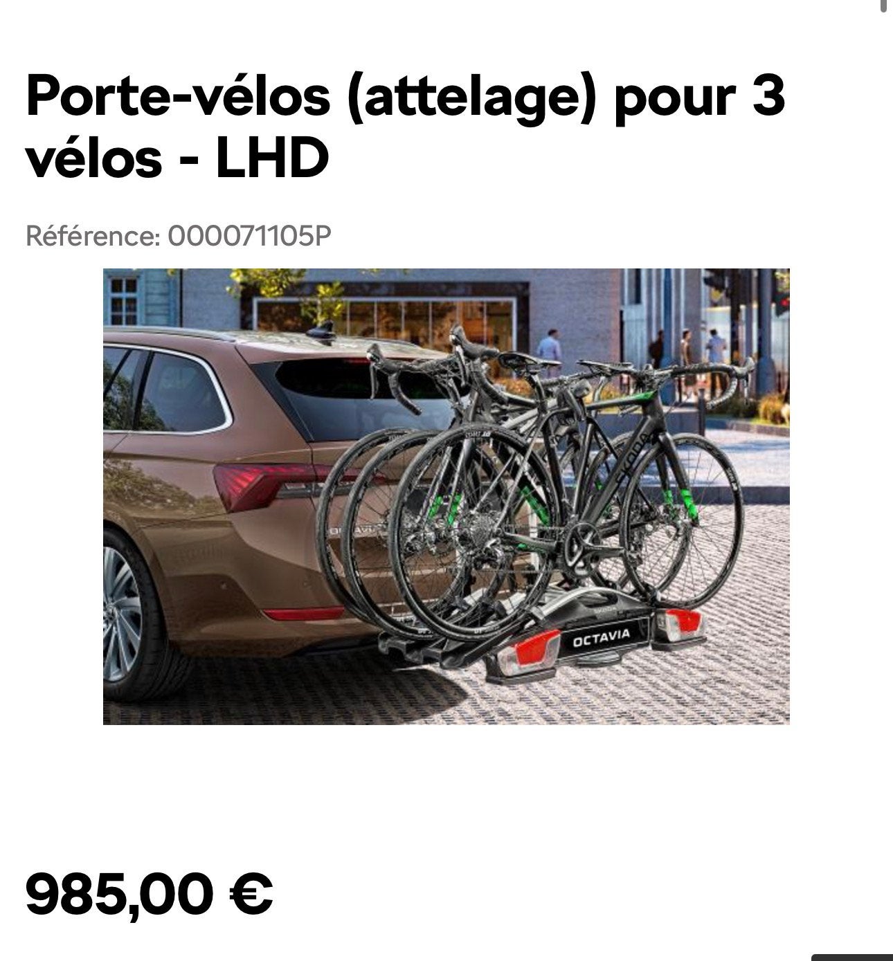 Porte vélos 3 Vélos, Neuf, Enlèvement ou Envoi, Support d'attelage, Pneus larges