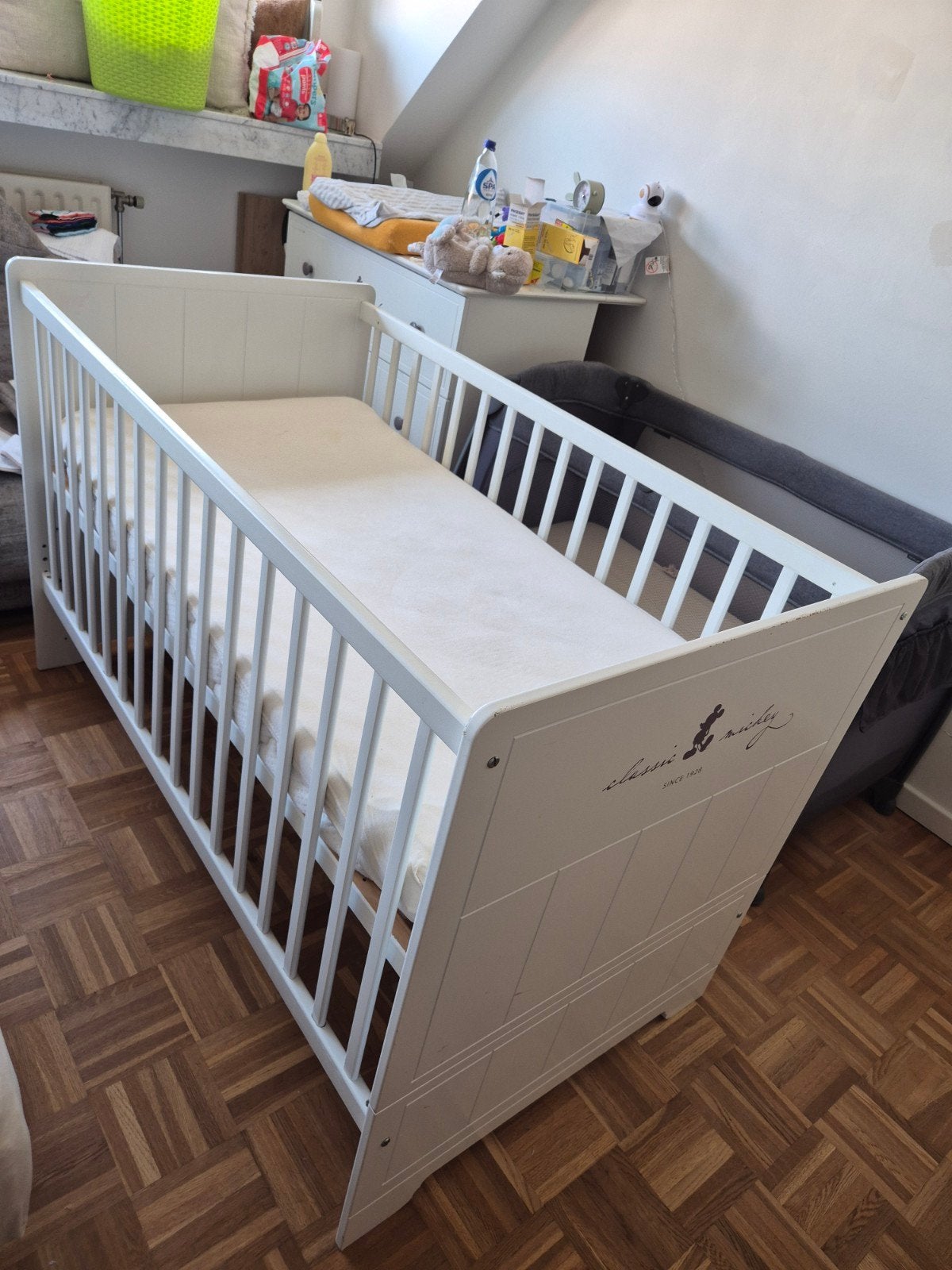 Babybed met matras, Ophalen