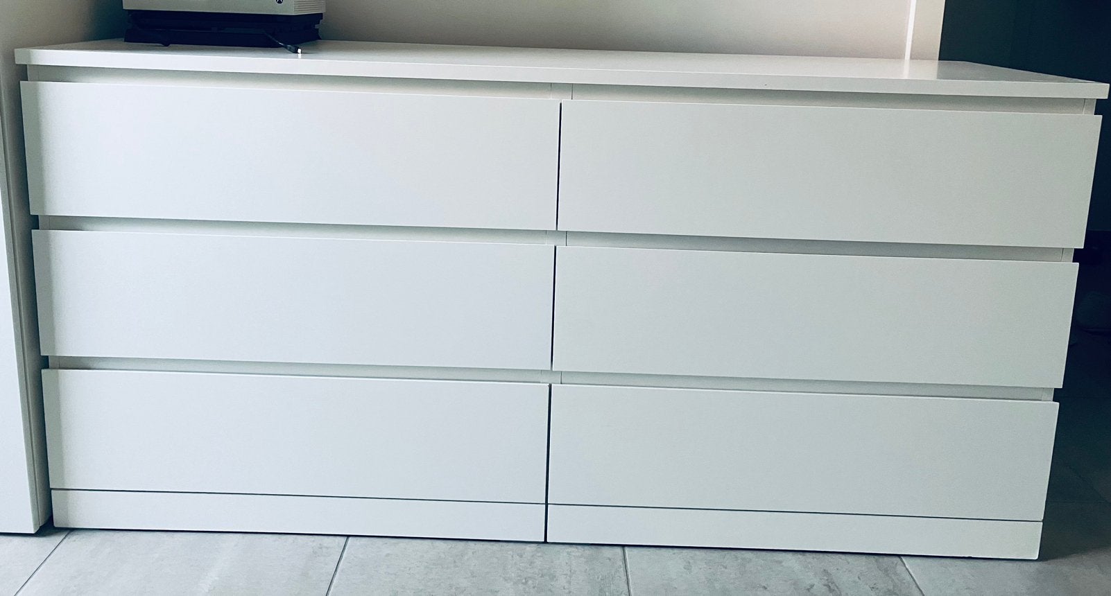 Ladekast 6 lades Ikea Malm wit, Maison & Meubles, Armoires | Commodes, Enlèvement, Comme neuf