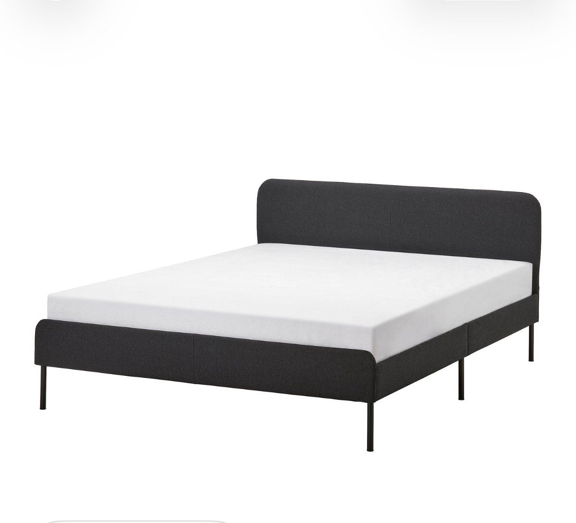 Lit avec matelas 140/200, Huis en Inrichting, Slaapkamer | Bedden, Ophalen, Tweepersoons, 140 cm, Zo goed als nieuw