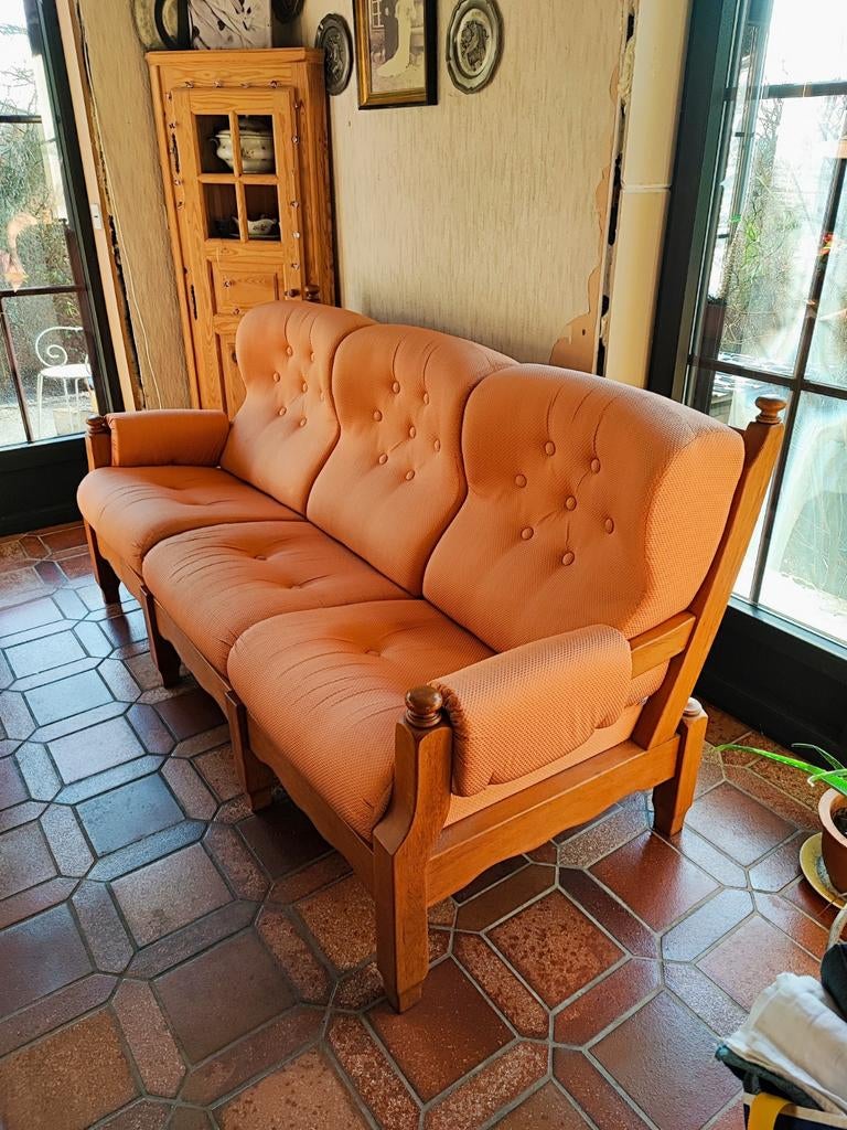 Divan 3 places + 2 fauteuils 1place URGENT État impeccable, Ophalen, 150 tot 200 cm, 75 tot 100 cm, Zo goed als nieuw