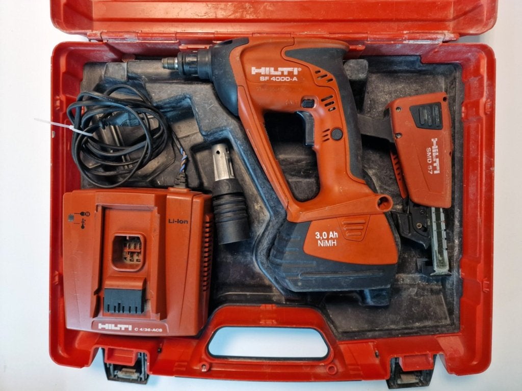 Hilti SF 4000-A schroevendraaier voor gipsplaat, Ophalen of Verzenden, Gebruikt, Boor- en Schroefmachine