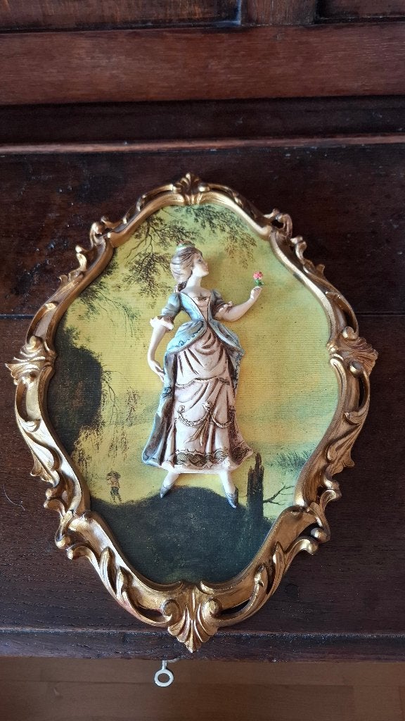 plaque murale décorative en relief style Rococo / Baroque, Enlèvement