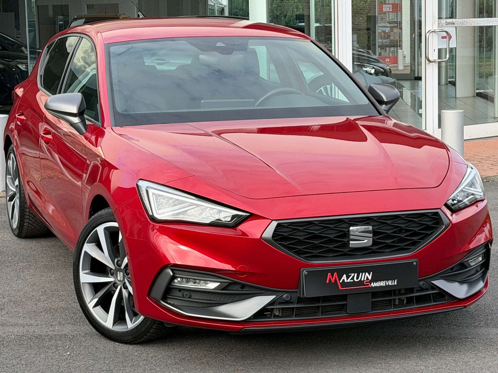 SEAT Leon 1.5 TSI * DSG * FR Design * CARPLAY * Att. Rem *, Autos, Rouge, Achat, Entreprise, Leon