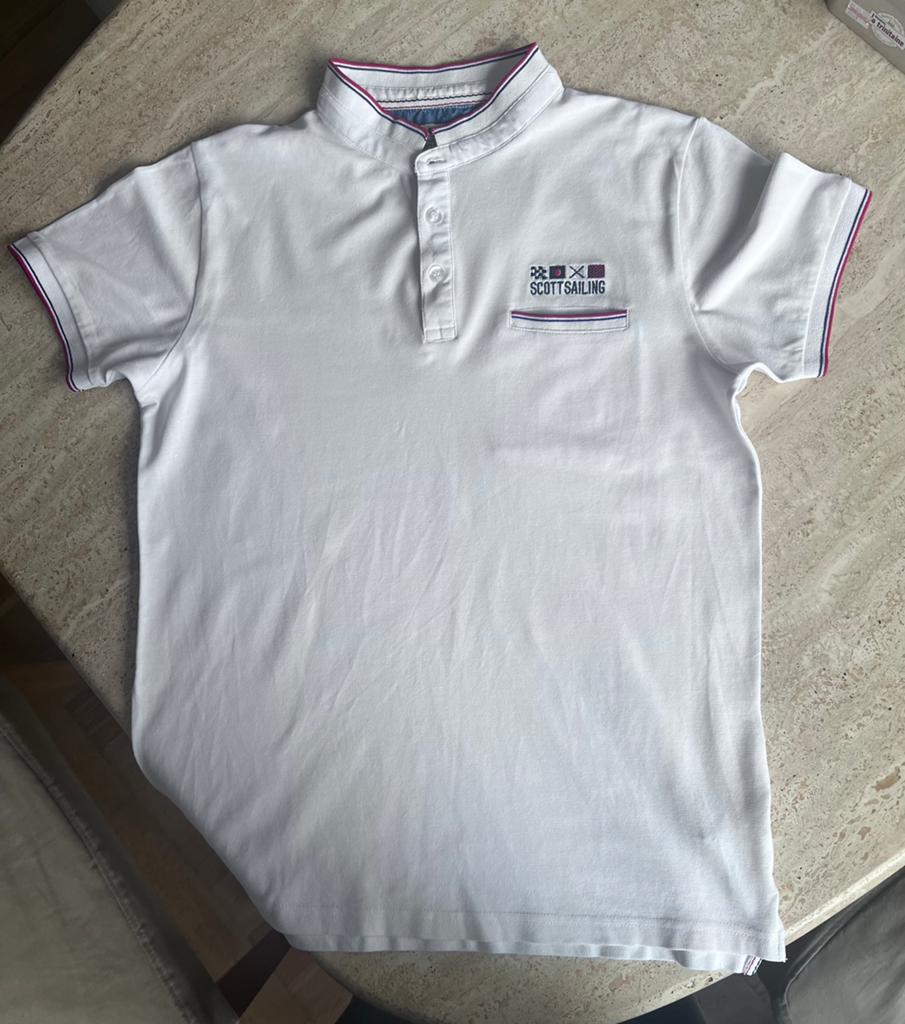 Polos, Kleding | Heren, Polo's, Ophalen of Verzenden, Zo goed als nieuw, Wit
