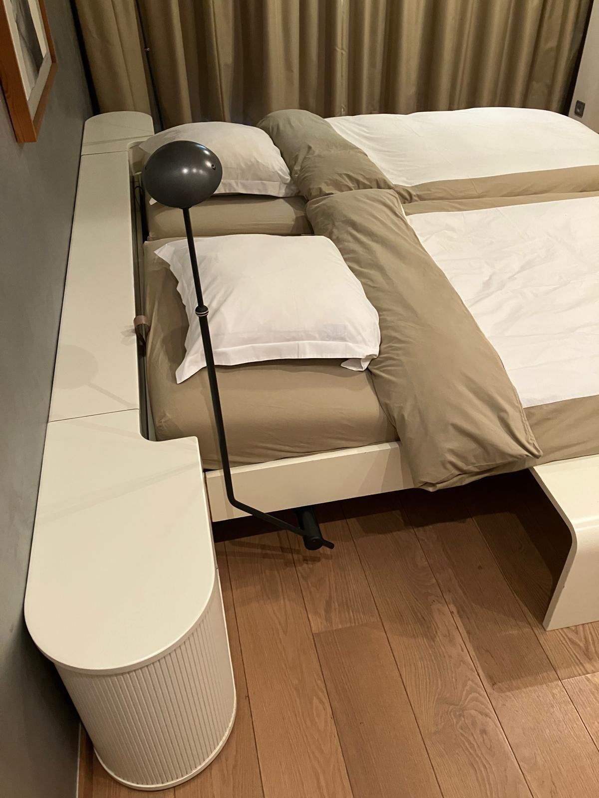 ️ Te koop: Auping bed – volledig uitgerust, Ophalen, Zo goed als nieuw, Wit, Metaal