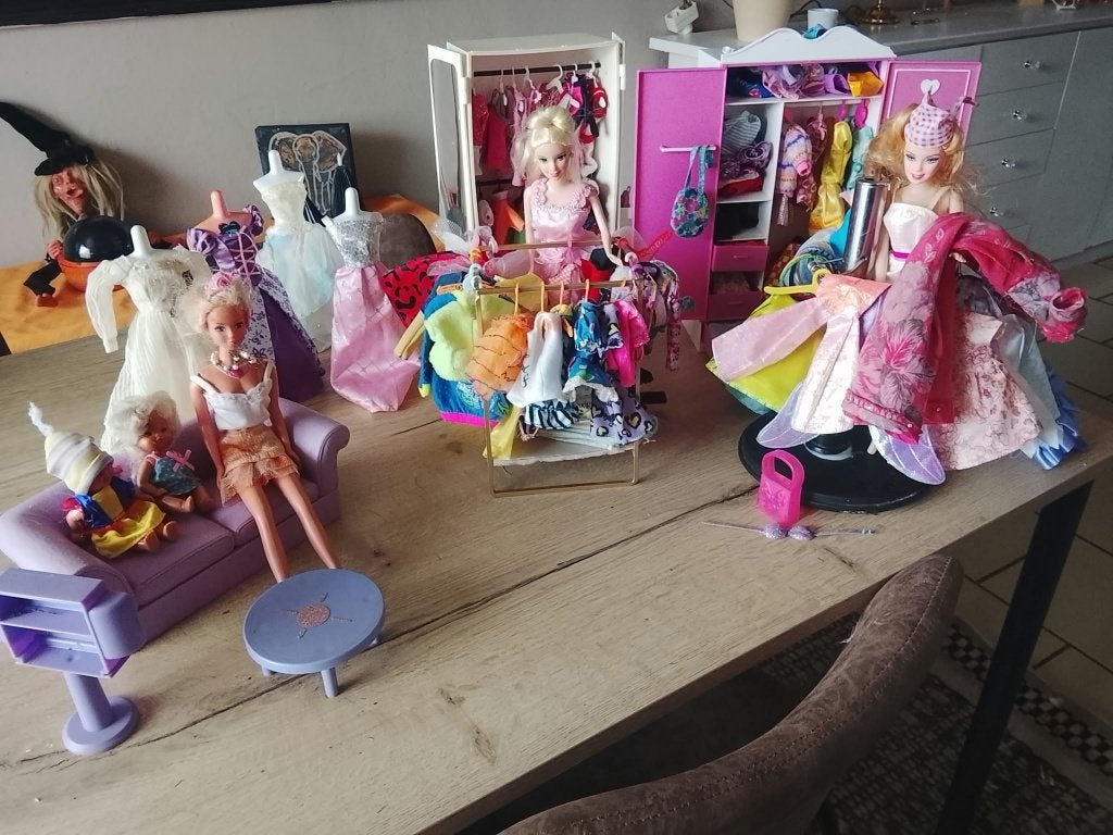 Barbie kleerwinkel, Ophalen, Gebruikt, Barbie