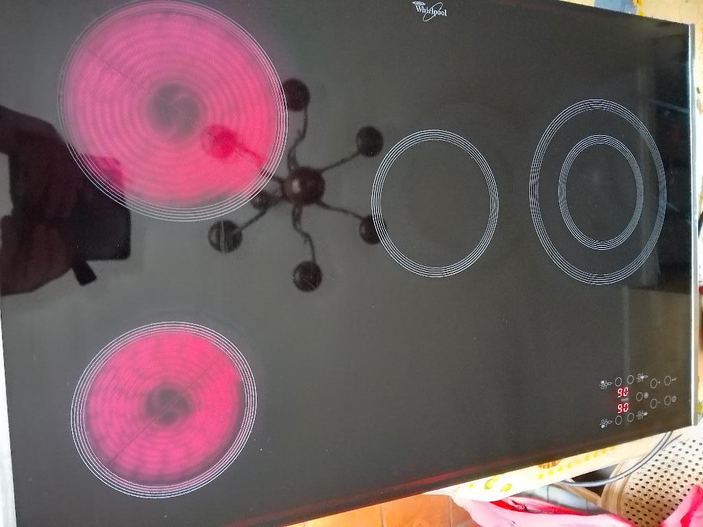 Kookplaat Whirlpool AKT833/LX., Ophalen, Gebruikt, Keramisch, 4 kookzones