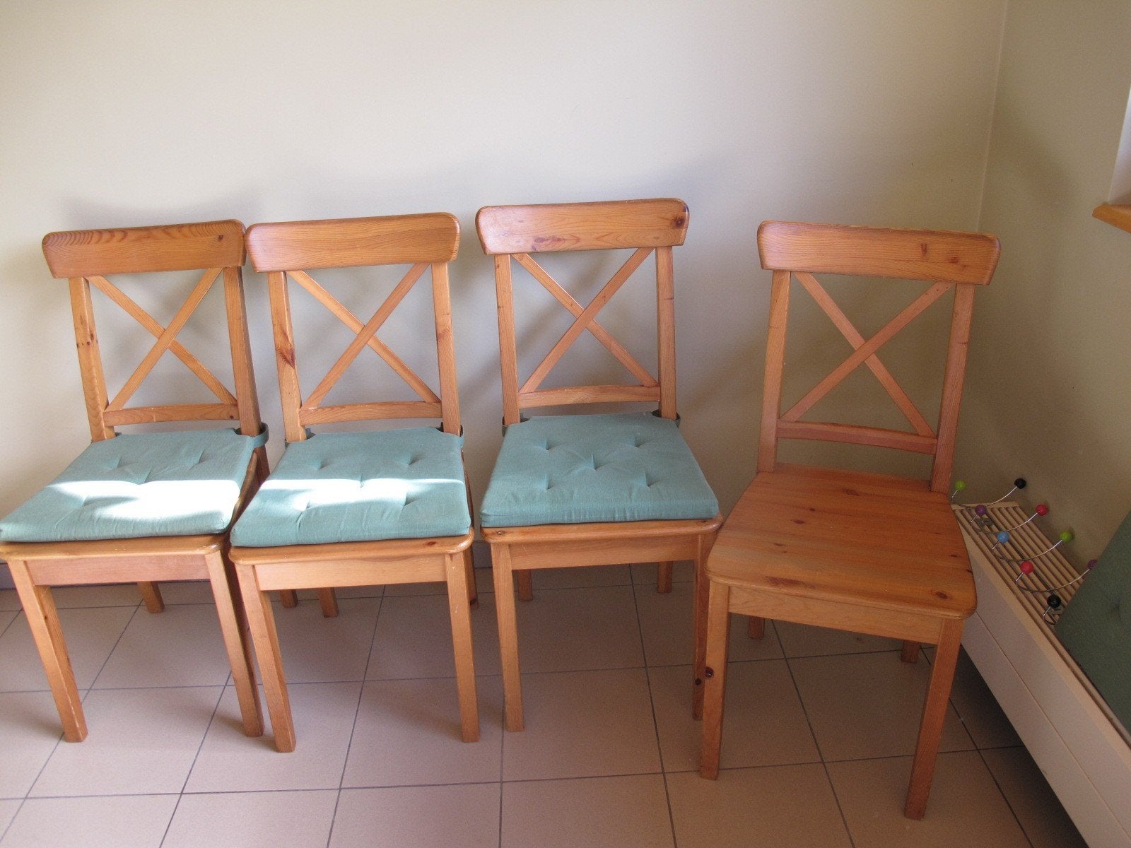 Set van 4 stoelen., Huis en Inrichting, Ophalen