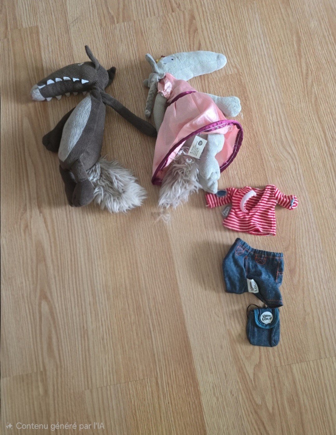 Pleuche et vêtements  petit loup Auzou, Enlèvement ou Envoi