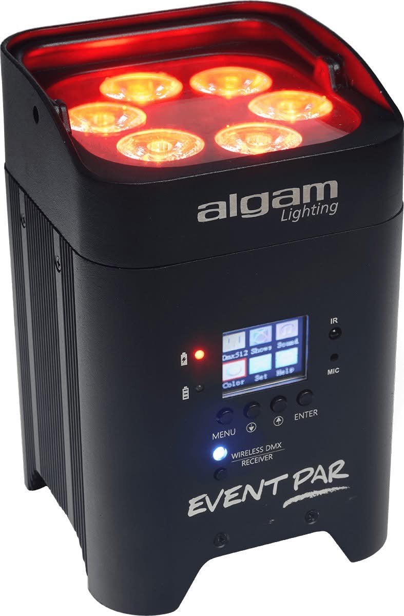 Algam eventpar batterij uplighters in flightcase, Muziek en Instrumenten, Ophalen, Gebruikt, Licht, Kleur