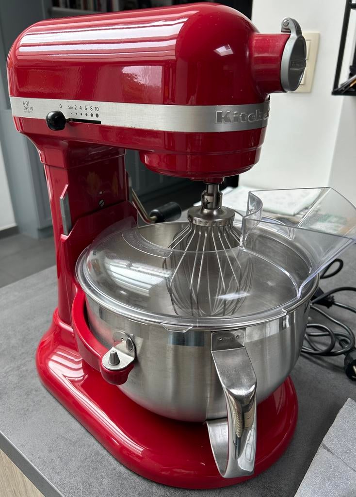 Kitchenaid keukenrobot 6,6L rood, Ophalen, Zo goed als nieuw