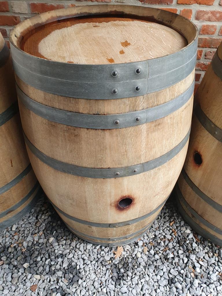 Tonneau à vin en chêne robuste, tonneau à vin, Jardin & Terrasse, Enlèvement