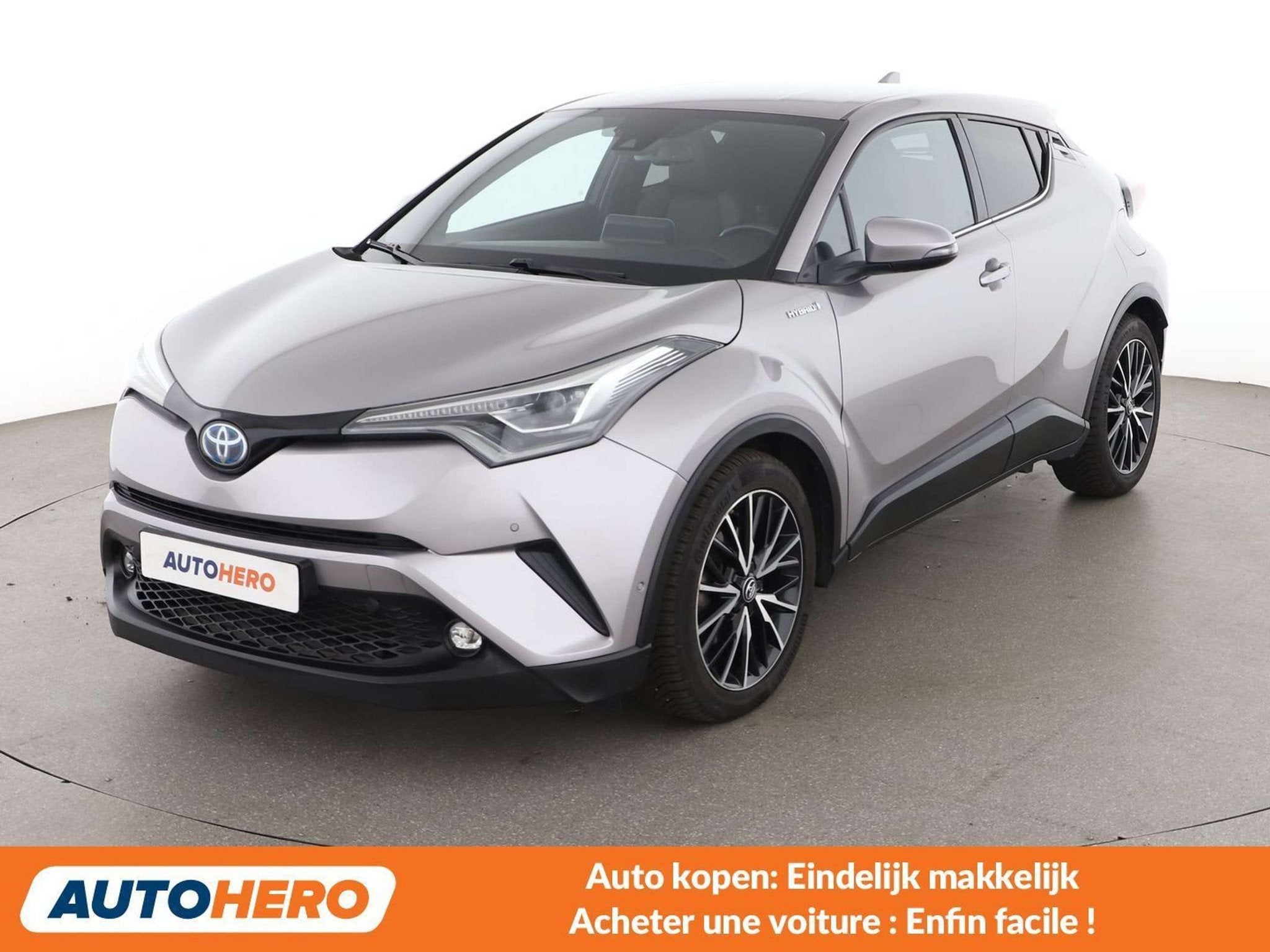 Toyota C-HR 1.8 Hybrid Lounge (année de construction 2016), Autos, Argent ou Gris, Rétroviseurs électriques, Noir, 5 portes