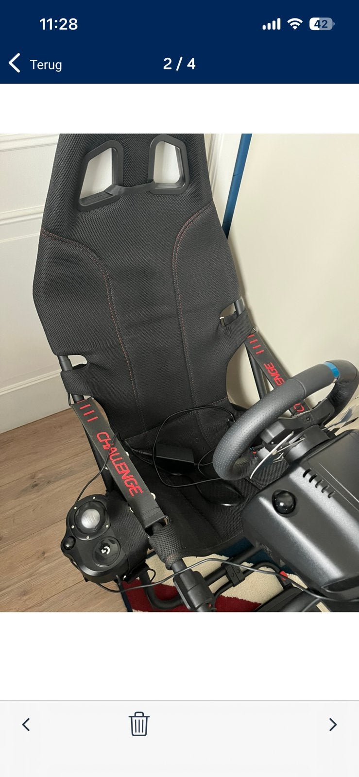 Racing stoel + logitech, Games en Spelcomputers, Spelcomputers | Sony Consoles | Accessoires, Ophalen of Verzenden, Zo goed als nieuw