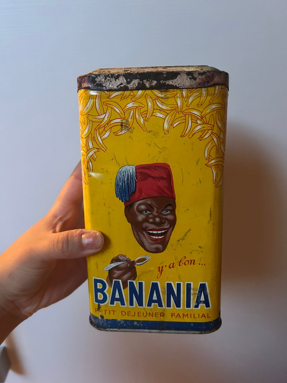 Vintage Banania blik – Café – decoratie, Ophalen of Verzenden, Zo goed als nieuw