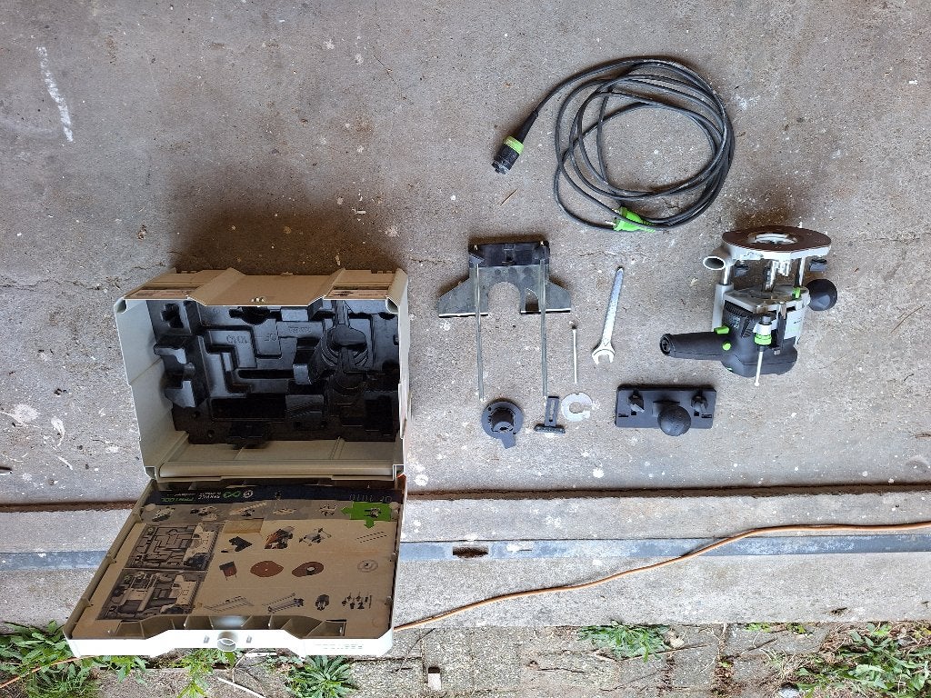 Festool OF 1010 EBQ-Plus Bovenfrees set, Bricolage & Construction, Électrique, Routeur, Festfool, Enlèvement