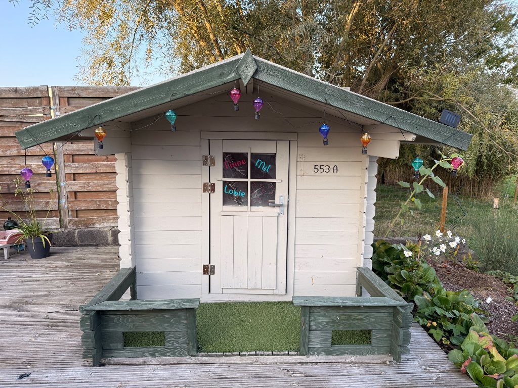 Buitenspeelhuisje in hout, Kinderen en Baby's, Ophalen, Gebruikt, Hout