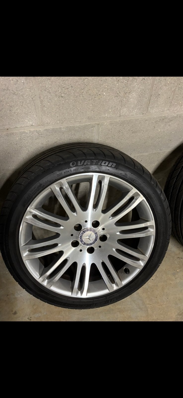 Jantes Mercedes W211 18 pouces 5x112 avec pneus, Enlèvement, Pneu(s)