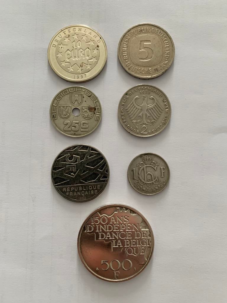 Lot anciennes pièces de monnaie, Enlèvement, Argent