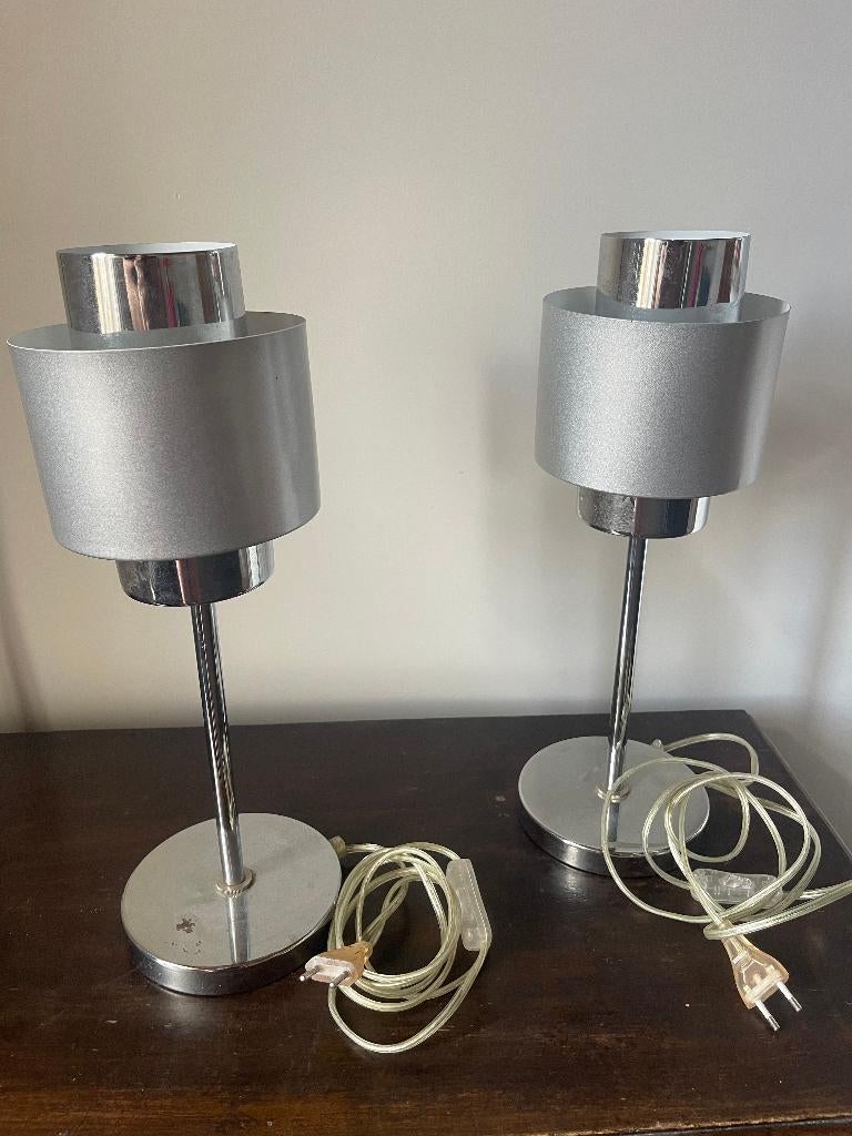 Lampes de chevet en métal, Maison & Meubles, Lampes | Lampes de table, Utilisé, Métal, Enlèvement