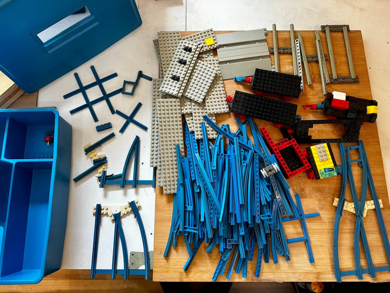 Lot rails de train lego vintage, Enlèvement, Lego