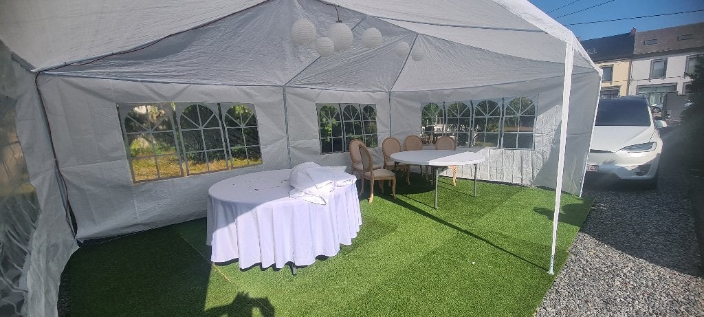 Tonelle de réception 6x4M avec parois, Jardin & Terrasse, Tente de réception, Enlèvement ou Envoi, Pliable, 2 mètres ou plus