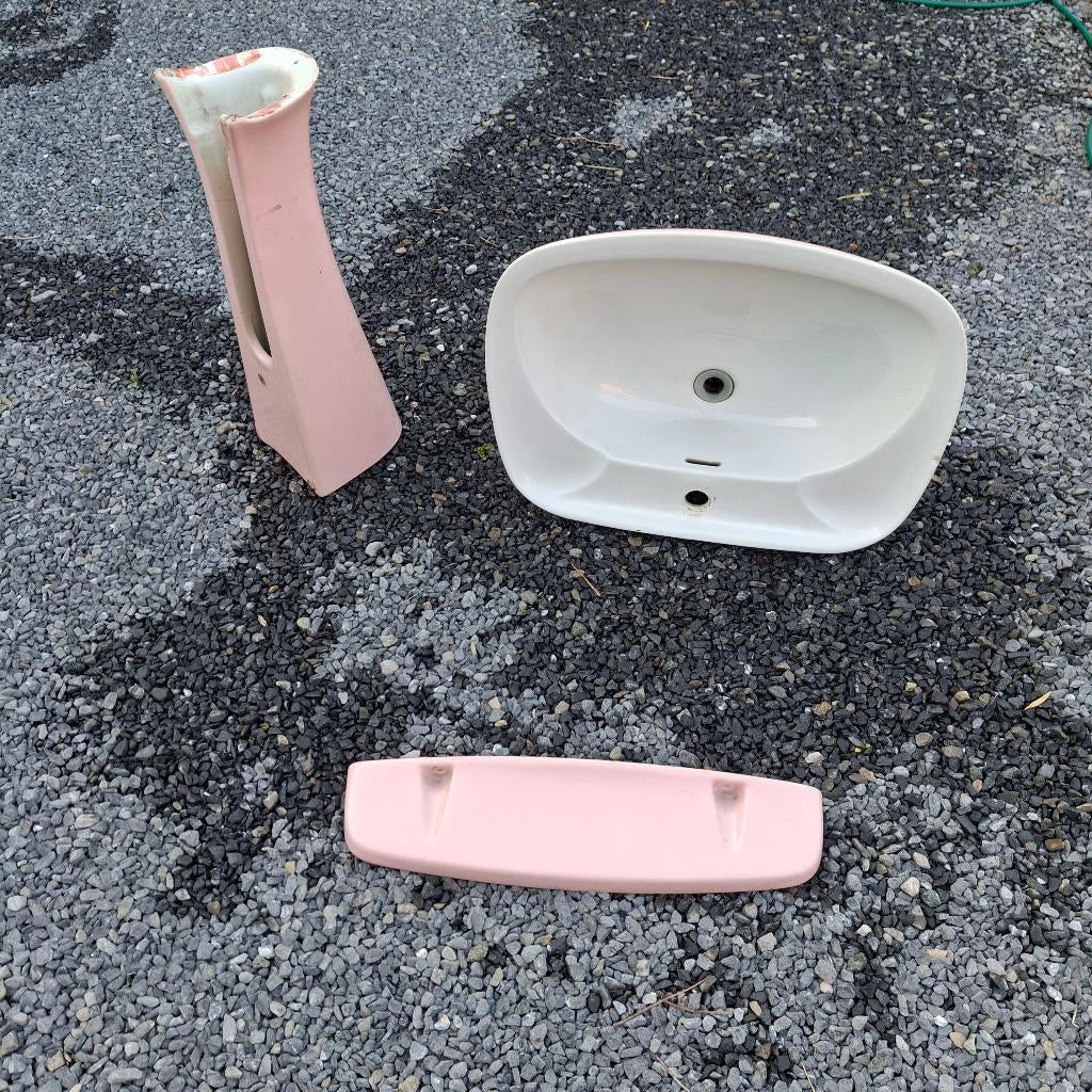 Lavabo vintage, Huis en Inrichting, Badkamer | Badkamermeubels, Ophalen, Gebruikt