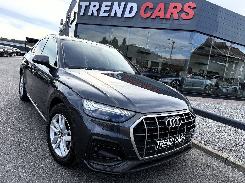 AUDI Q5 35TDi Quattro COUPE AUT.SPORT PANO CAM MATRIX CARPL., Cuir, Argent ou Gris, Achat, Euro 6