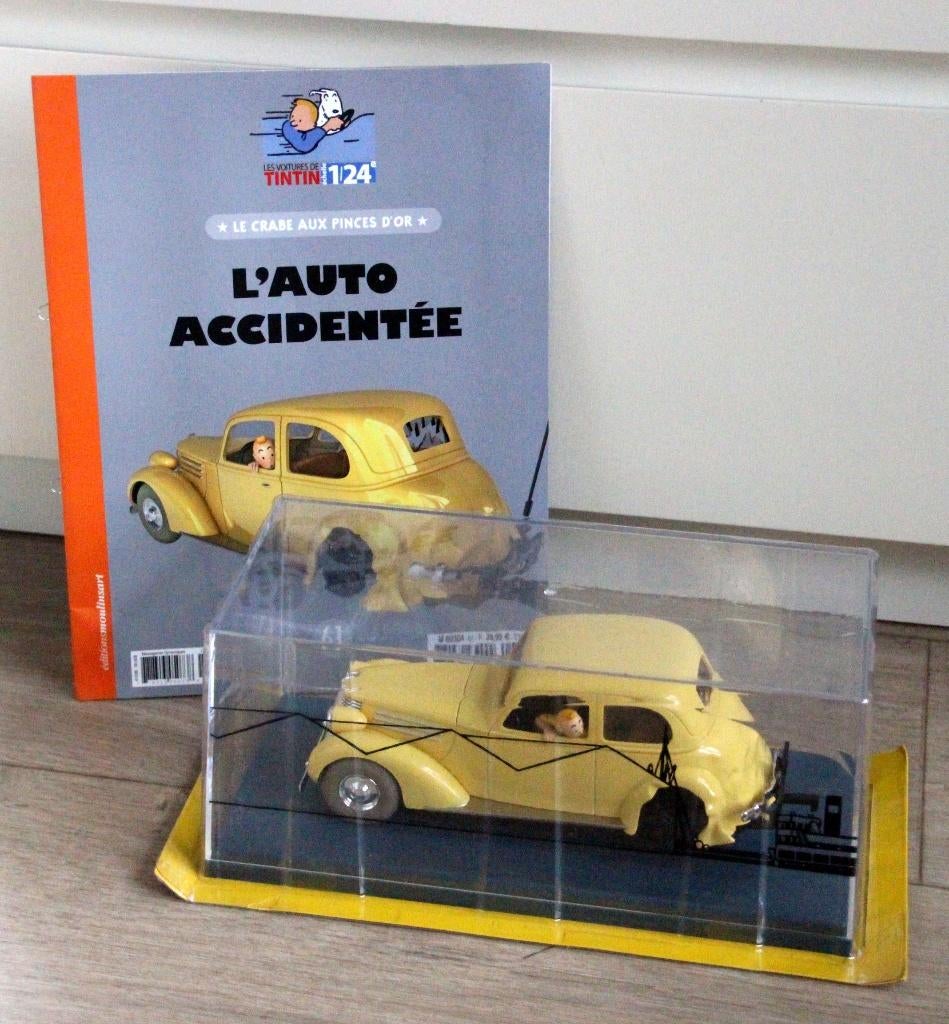 Kuifje auto Schaal 1/24 Tintin voiture Hergé n 61, Verzamelen, Stripfiguren, Zo goed als nieuw, Kuifje, Verzenden