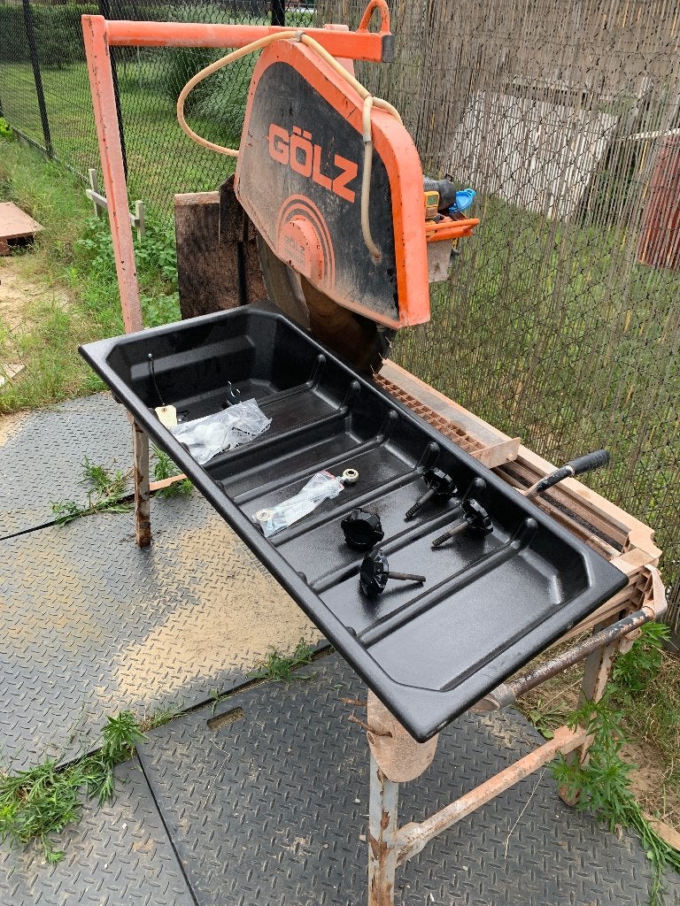 Steenzaagmachine - Tafelzaag - Waterzaag, Bricolage & Construction, Outillage | Scies mécaniques, Utilisé, Enlèvement