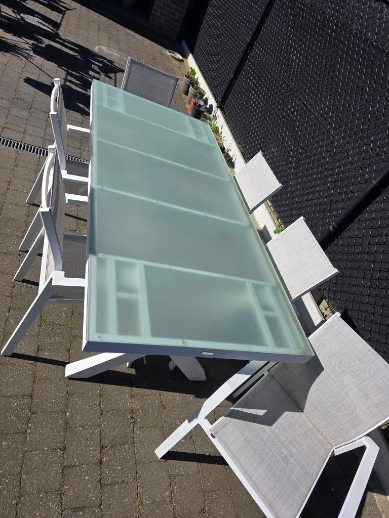 Tuinset, Tuin en Terras, Tuinsets en Loungesets, Ophalen, Gebruikt, Eettafel, 6 zitplaatsen
