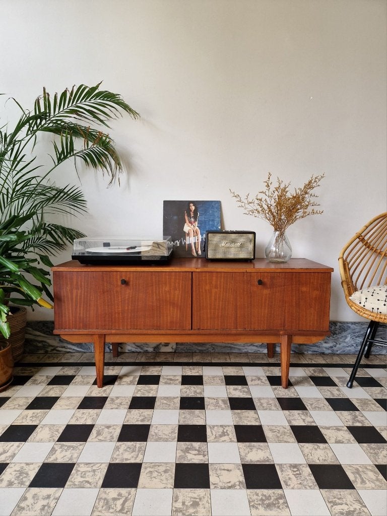 Vintage midcentury dressoir | tv-meubel | kast, 25 à 50 cm, Moins de 100 cm, Vintage midcentury, 100 à 150 cm
