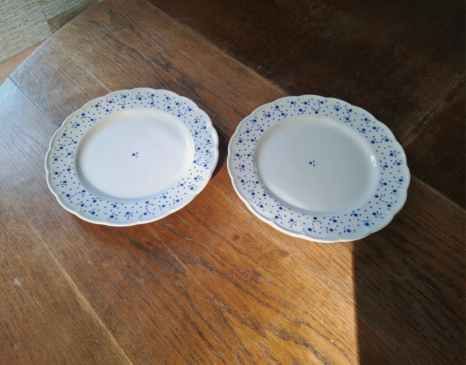 Vintage dinerborden Boch Flora - set van 2, Antiek en Kunst, Ophalen of Verzenden
