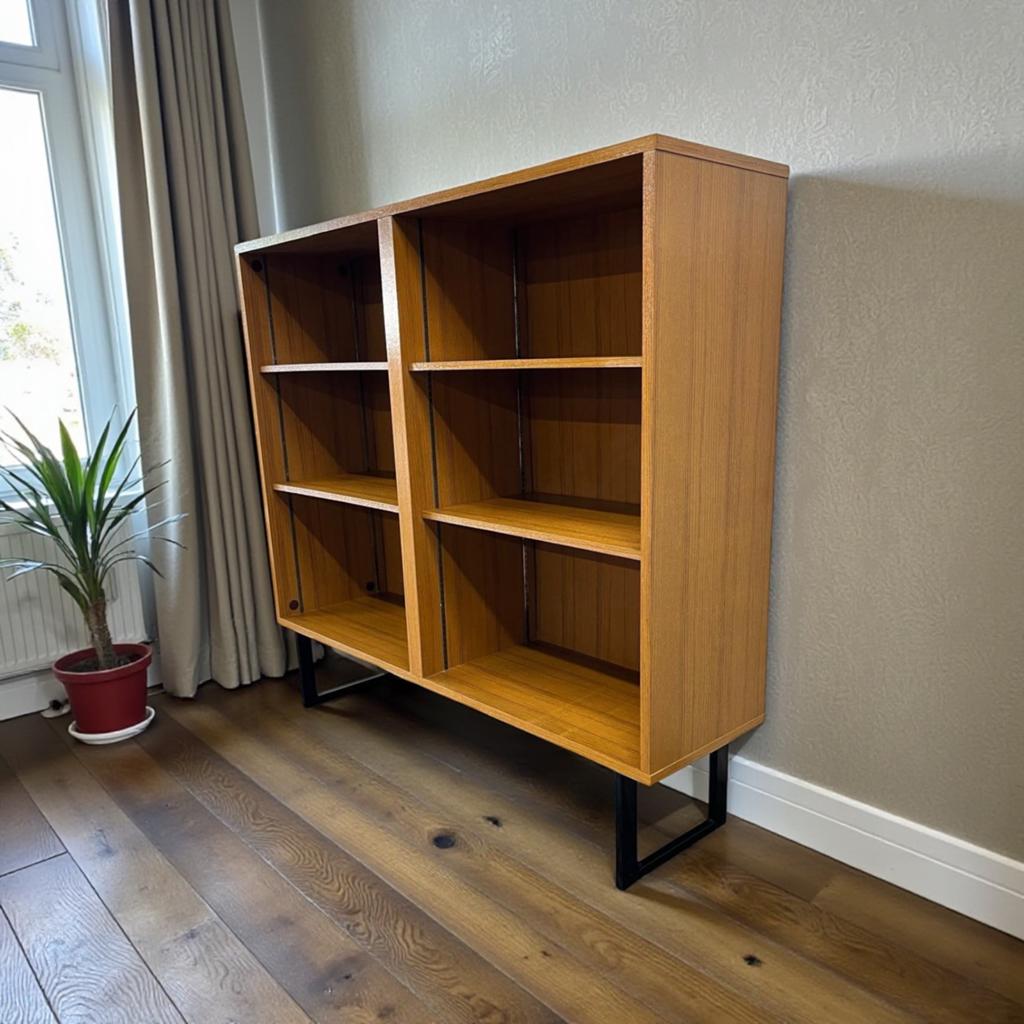 bibliothèque en bois vintage, Envoi, Utilisé, Armoire
