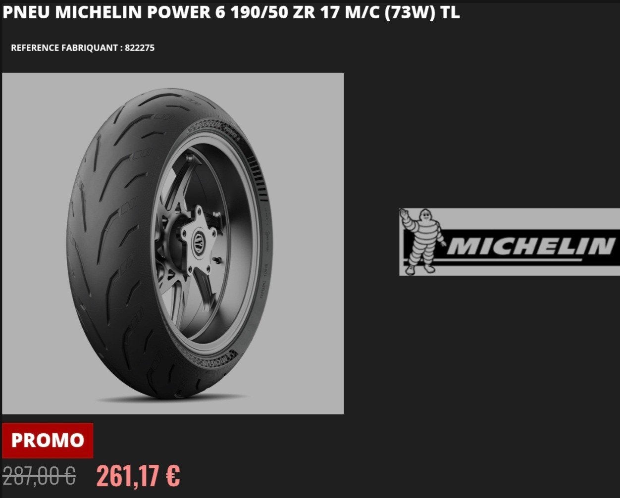 MICHELIN POWER 6, Enlèvement, Neuf