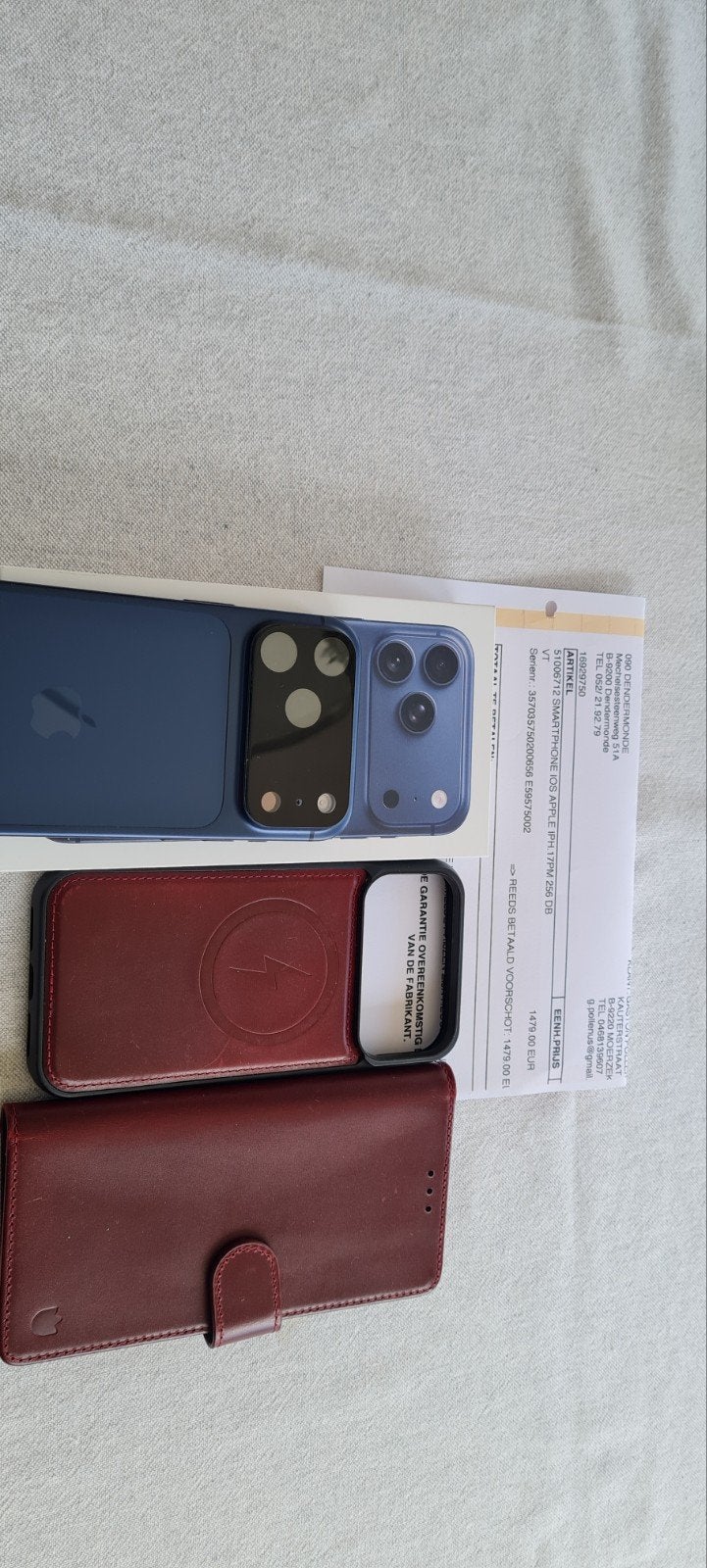 Blauw-iPhone 17promax-leren hoesjes-bescherming lenzen -i, Telecommunicatie, Mobiele telefoons | Hoesjes en Screenprotectors | Apple iPhone