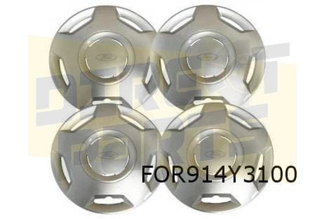 Ford Fiesta VI Wieldoppen set (4x) 14'' (zilver) Origineel!, -, Verzenden, -, Nieuw
