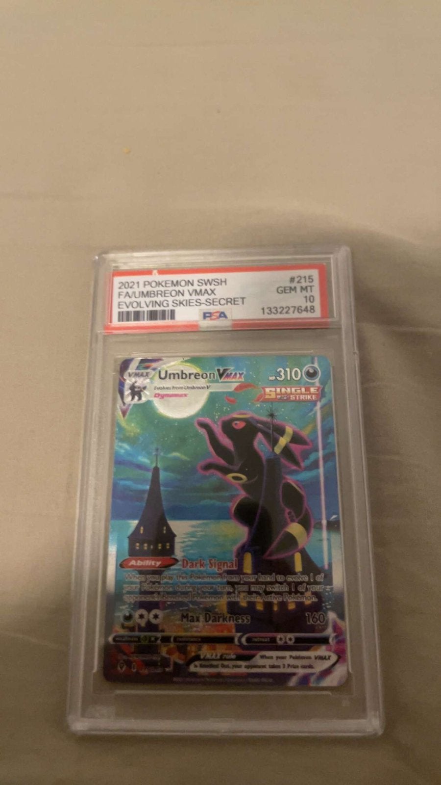 Umbreon, Enlèvement, Comme neuf