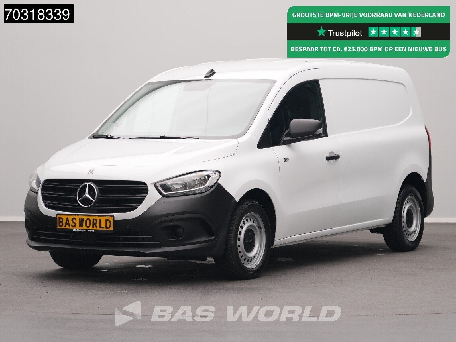 Mercedes Citan 112 CDI L2H1 LED Airco Camera Cruise Parkeers, Auto's, Dealer onderhouden, Stof, Gebruikt, Euro 6