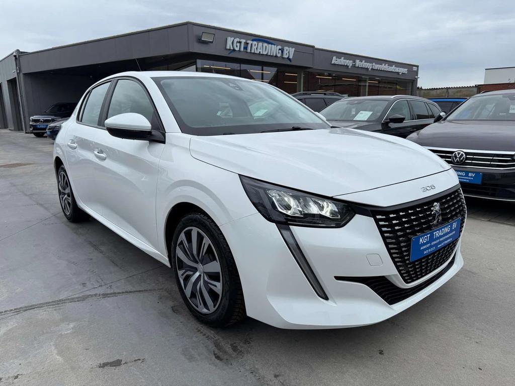 Peugeot 208 1.2i FULL LED CAMERA NAVIGATIE CARPLAY PDC AIRCO, Auto's, Stof, 1199 cc, 1055 kg, Wit