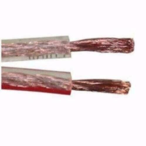 Transparante luid speaker kabel 2 x 4 mm² [per meter], Ophalen of Verzenden, Nieuw