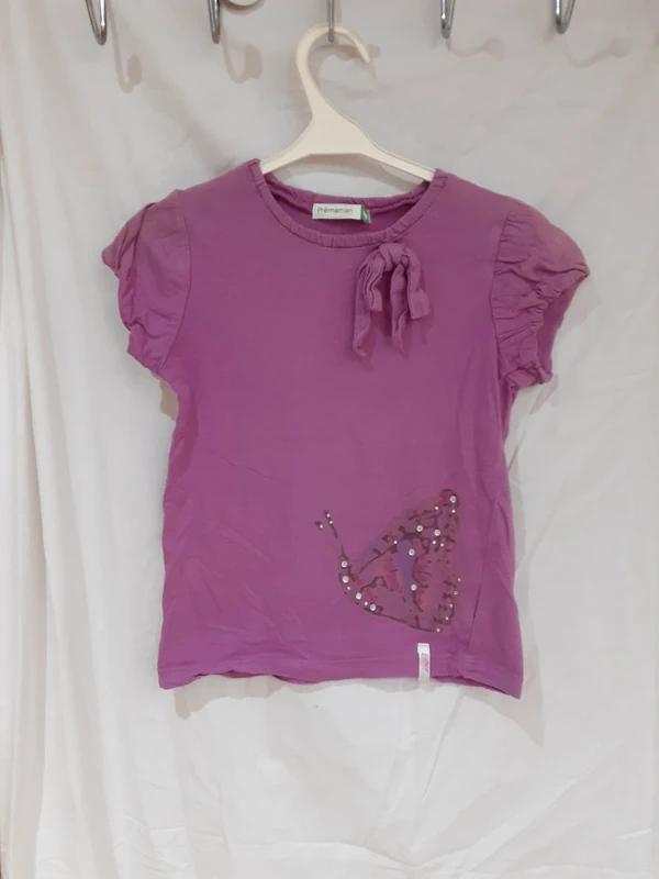 t-shirt mauve manche courte prémaman 8 ans, Chemise ou À manches longues, Utilisé, Fille, Enlèvement ou Envoi