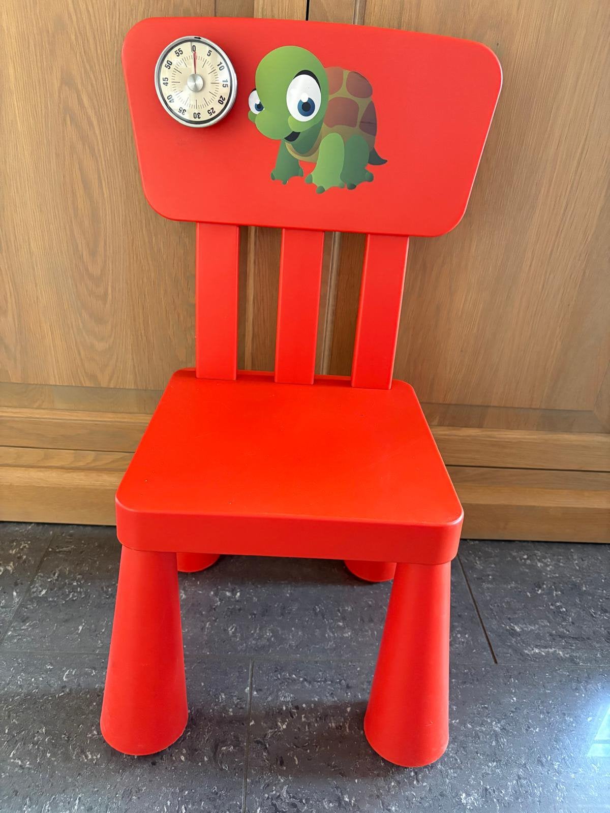 Nadenkstoel met time timer, Enlèvement, Comme neuf
