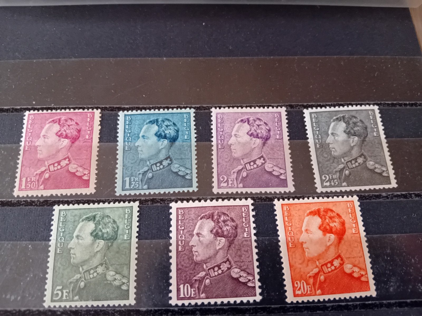 Timbres de Belgique n 429/435* lot 633B, Envoi, Neuf